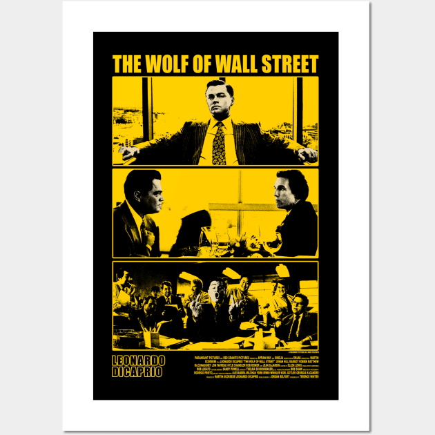 the wolf of wall street grunge Wall Art by Genetics art